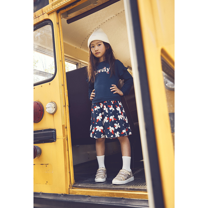 Bonnet côtelé uni pour fille 