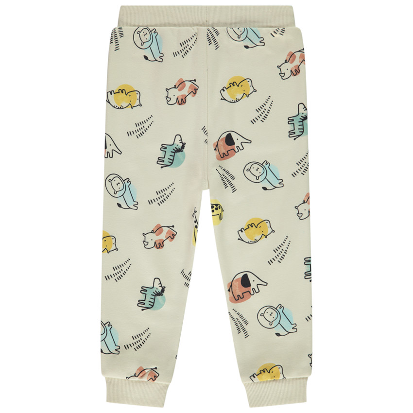Pantalon de jogging imprimé animaux de la savane pour bébé garçon 