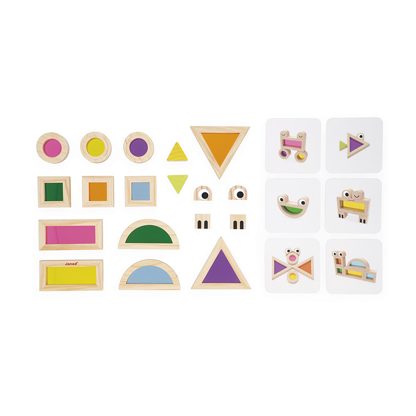 Blocs translucides sensoriel - Beige (Janod) - Image 2