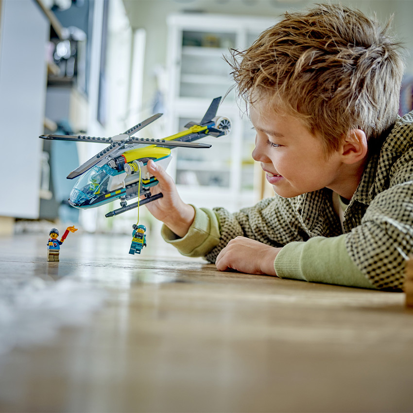 L'hélicoptère des urgences LEGO City 