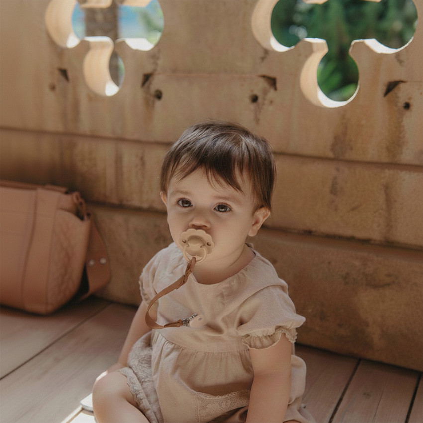 Chupete physiologique en silicone SX PRO Wonder 6-18M beige intense 