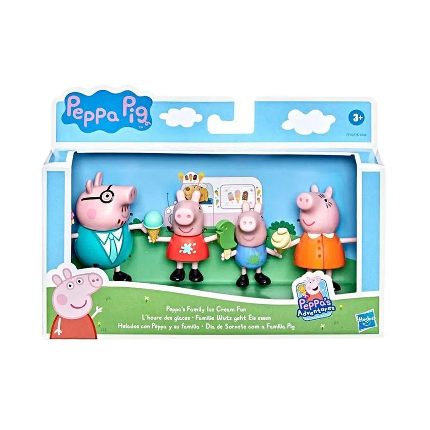 Coffret de 4 figurines Peppa Pig et  sa famille 