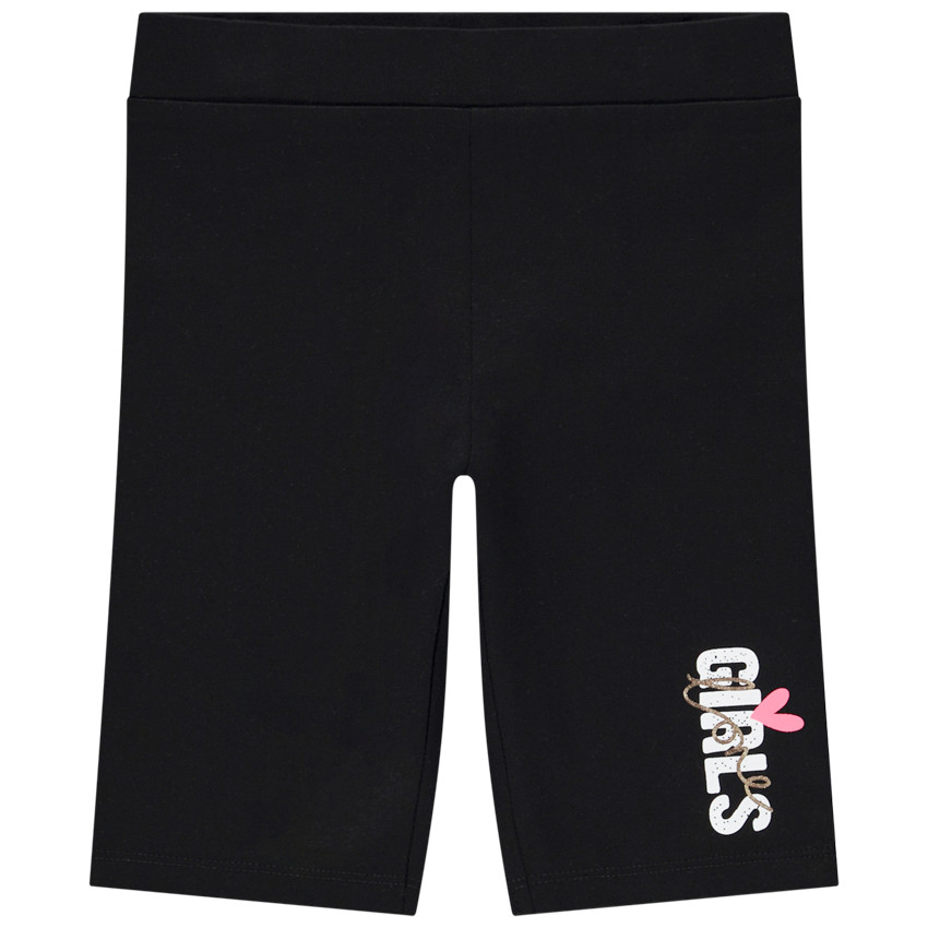 Cycliste uni avec détail fantaisie sur le bas pour fille