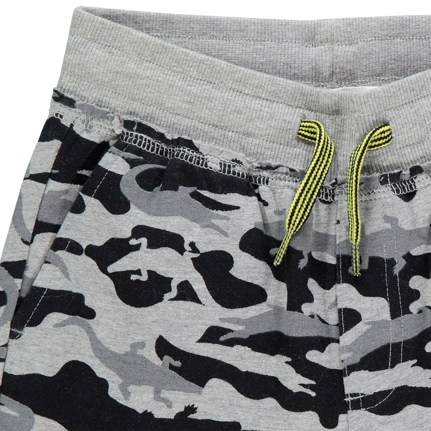 Ensemble t-shirt print crocodile et bermuda army 
