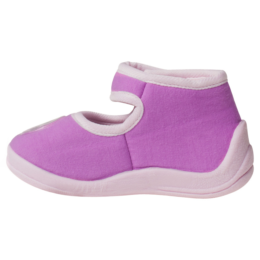 Chaussons forme babies avec scratch et patch fillette 