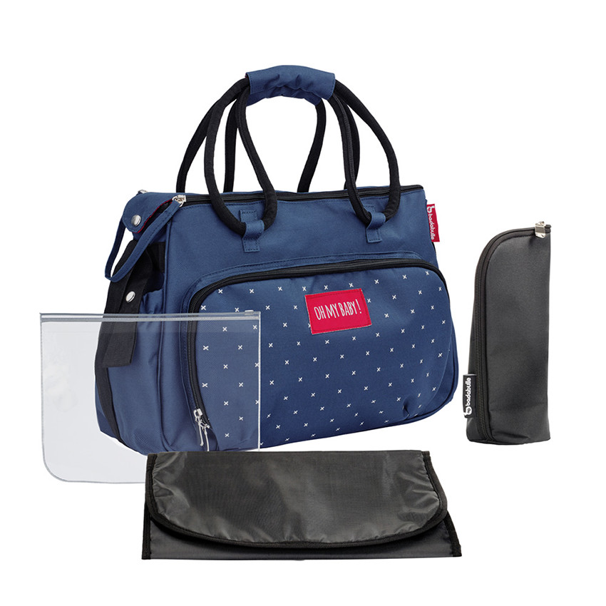 Sac à langer Boho - Bleu foncé 