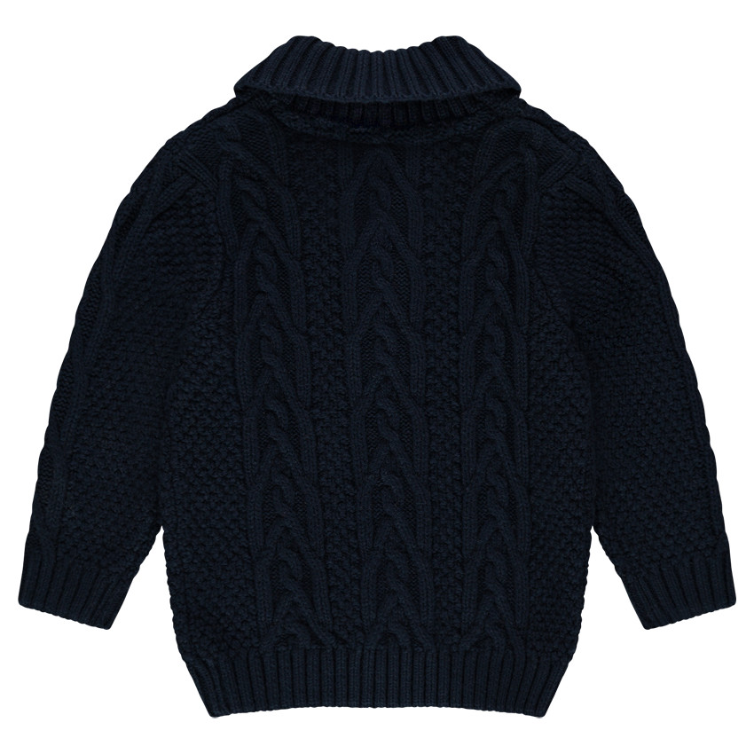Gilet en tricot col châle 