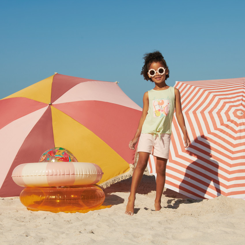 Débardeur effet noué à print pailleté pour fille  