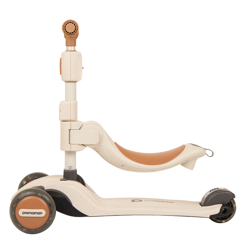 Porteur évolutif 2-en-1 - Écru et Marron 