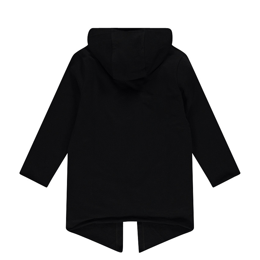Junior - Gilet long à capuche en molleton 