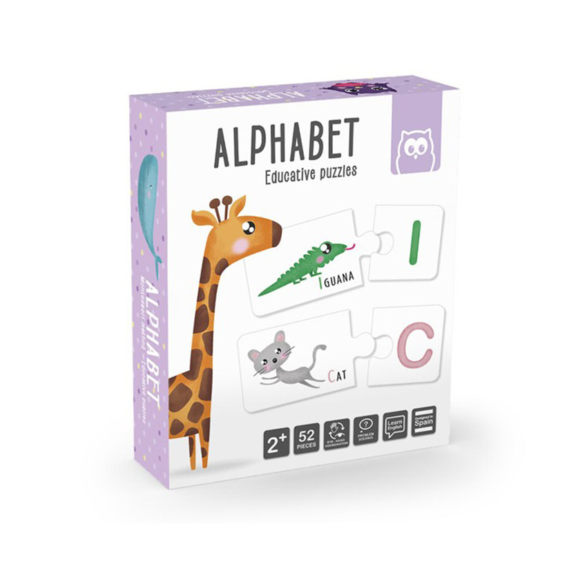 Puzzle alphabet Montessori - Nom des Animaux Main Puzzle alphabet Montessori - Nom des Animaux