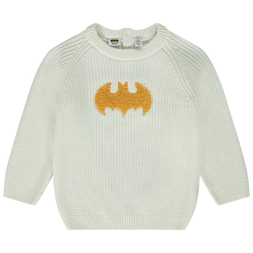 Pull en tricot patch bouclettes Batman Warner pour bébé garçon