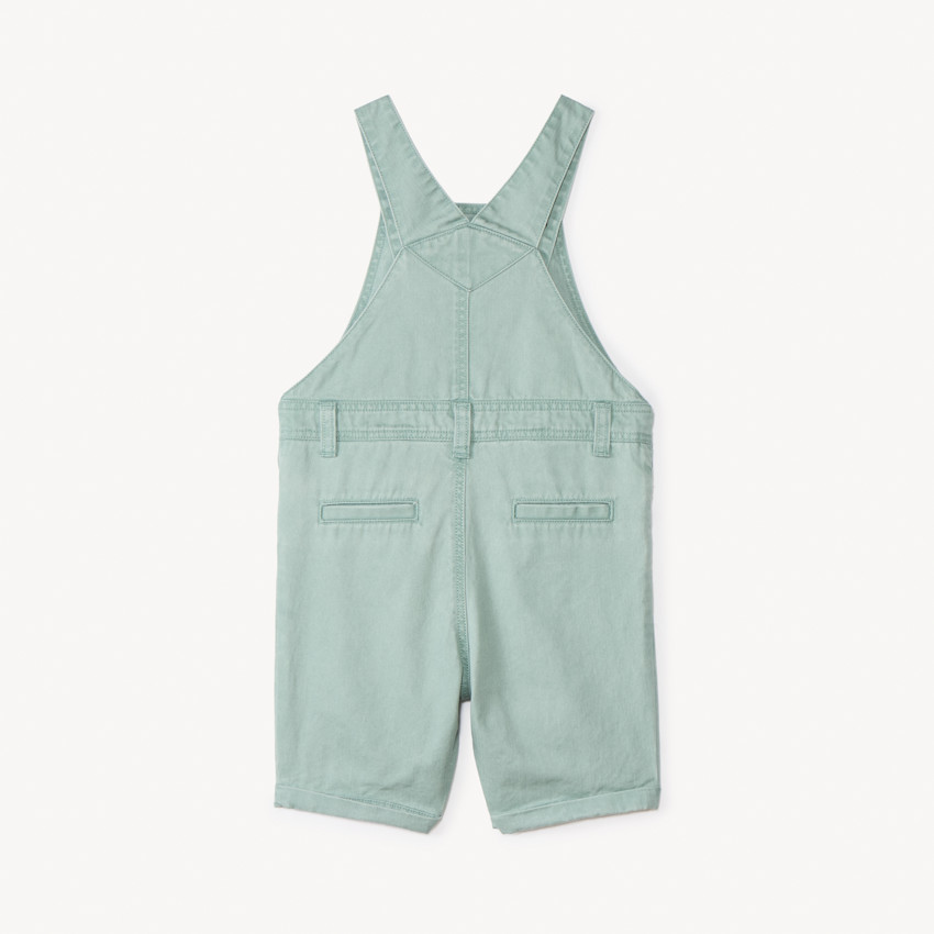 Salopette courte en toile pour bébé garçon 