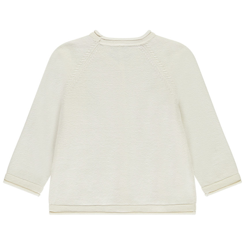 Gilet en tricot ajouré pour bébé fille 