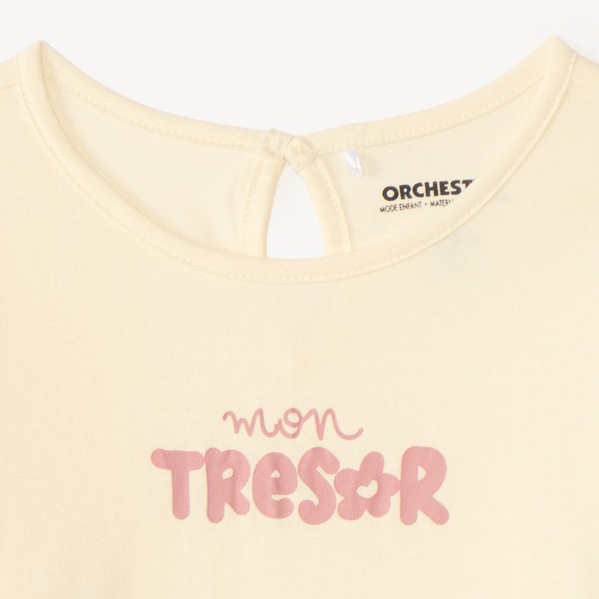 T-shirt manches longues print fantaisie pour bébé fille 