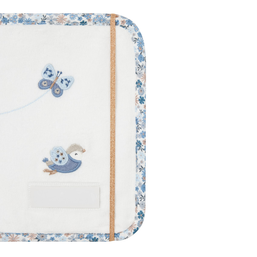 Protège carnet de santé en velours Tiny Flowers 