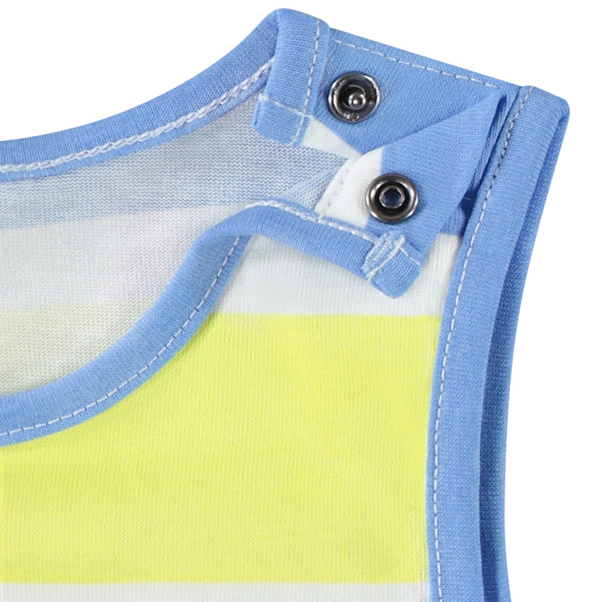 Lot de 2 débardeurs fantaisie en jersey slub pour bébé garçon 