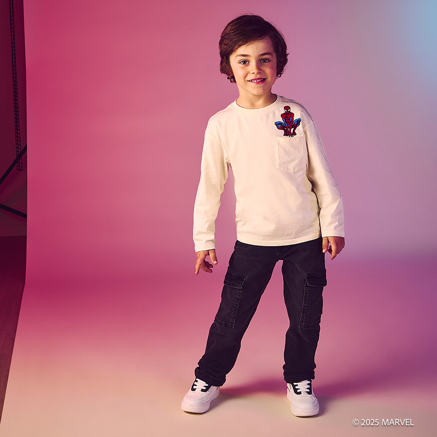 T-shirt manches longues Spider-Man Marvel pour garçon 