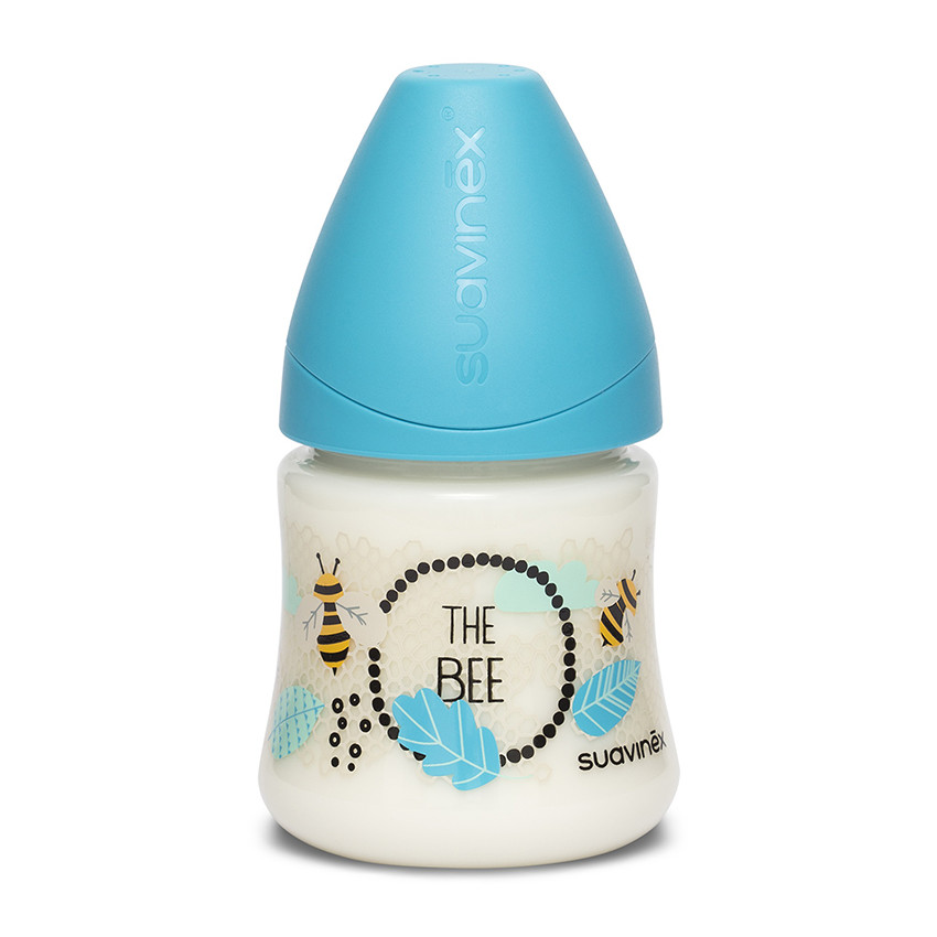 Biberon 150ml à débit lent - Abeille bleu 