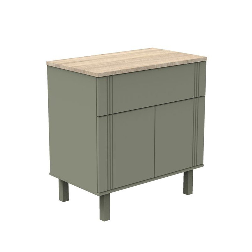 Commode 1 tiroir et 2 portes - Éléonore Kaki 