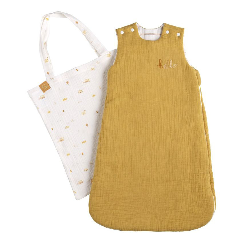 Gigoteuse 0-6M sans manches ouatinée Sunlight - Jaune 