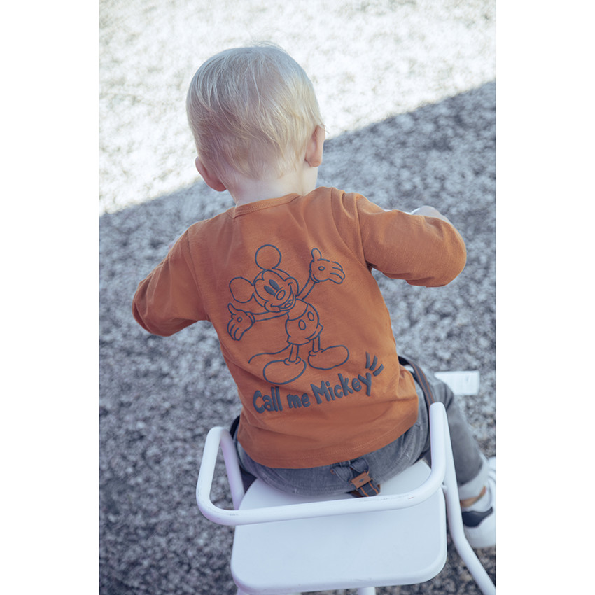 T-shirt manches longues print Mickey Disney pour bébé garçon 