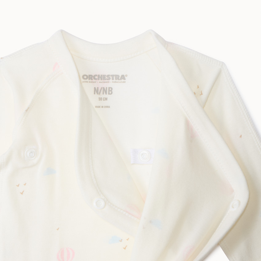 Lot de 5 bodies manches longues fantaisie pour bébé fille prématurée 