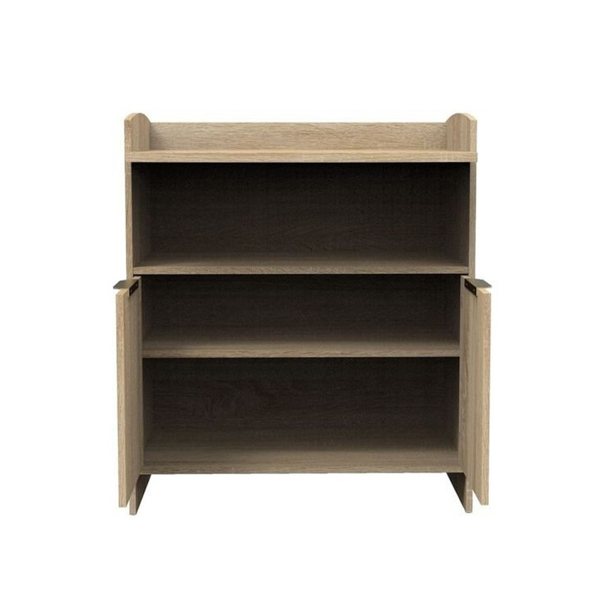 Commode avec plan à langer Azur aspect chêne doré 