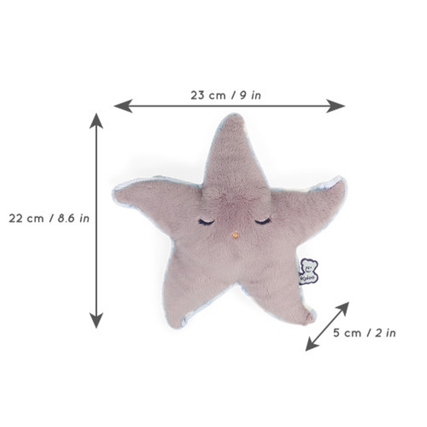 Bouillotte-peluche bien-être étoile de mer - Rose (Kaloo) - Image 3