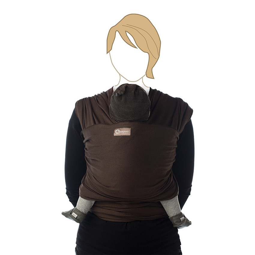 Echarpe de portage Tricot-Slen organic - Marron 