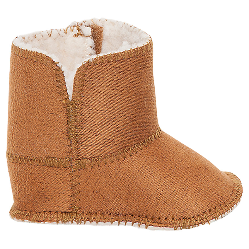 1/2 bottes camel doublées sherpa