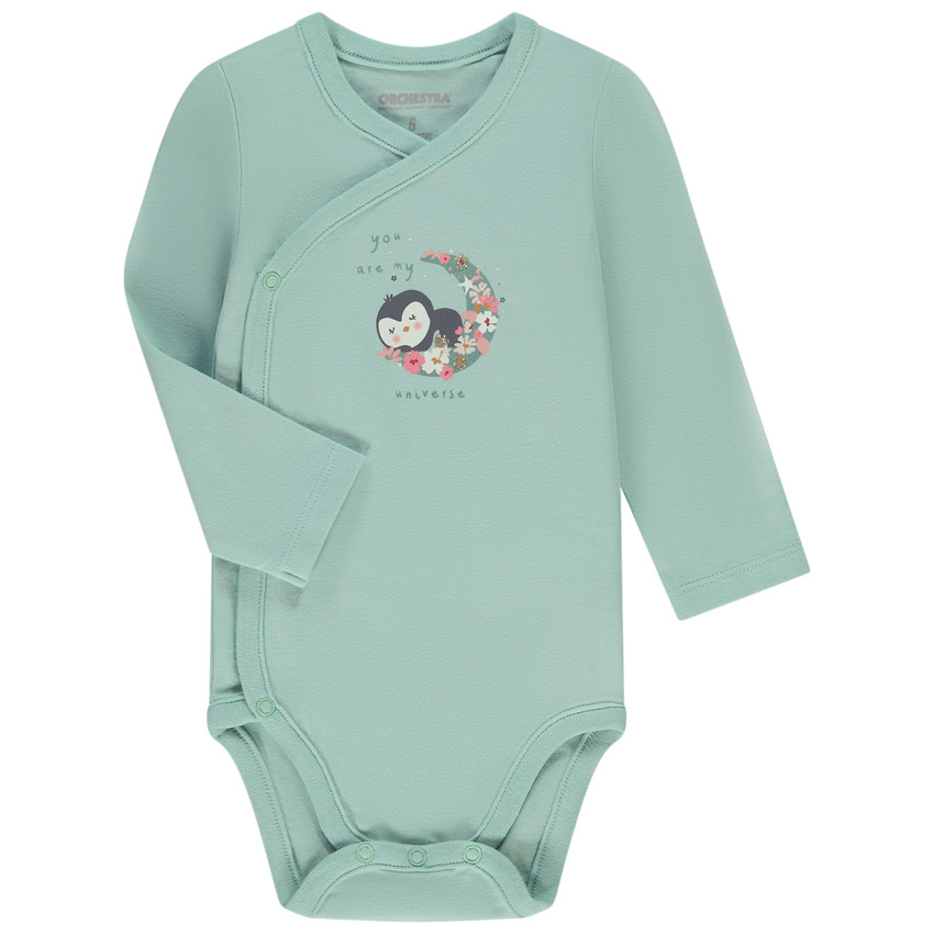 Lot de 7 bodies en jersey print fantaisie pour bébé fille 