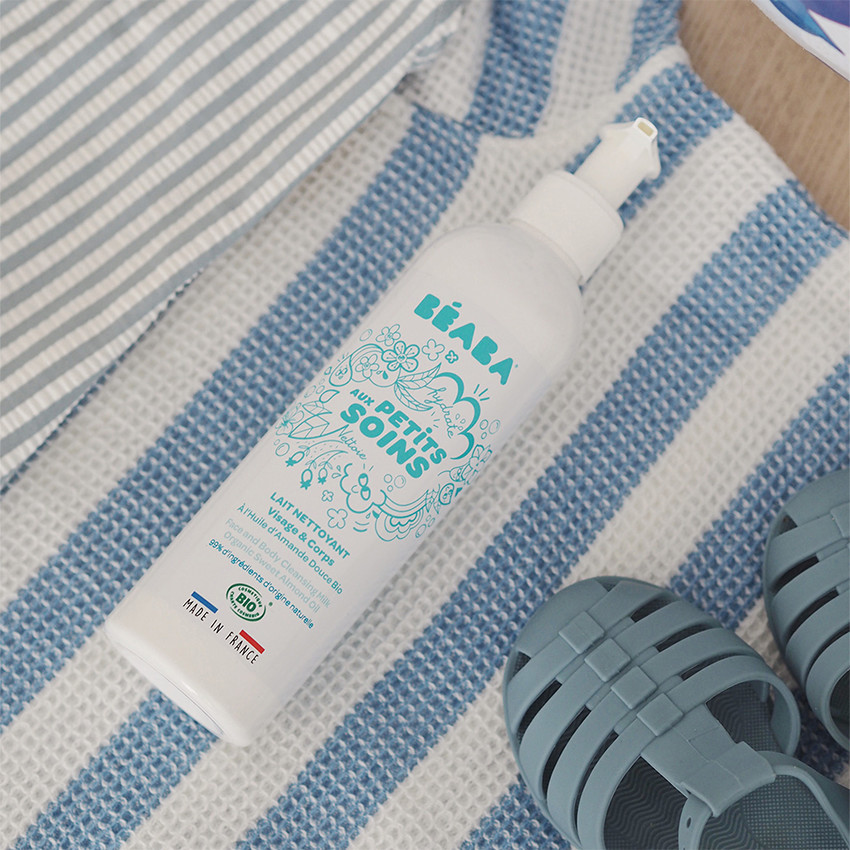 Lait nettoyant visage et corps à l'huile d'amande douce bio - 250 ml 