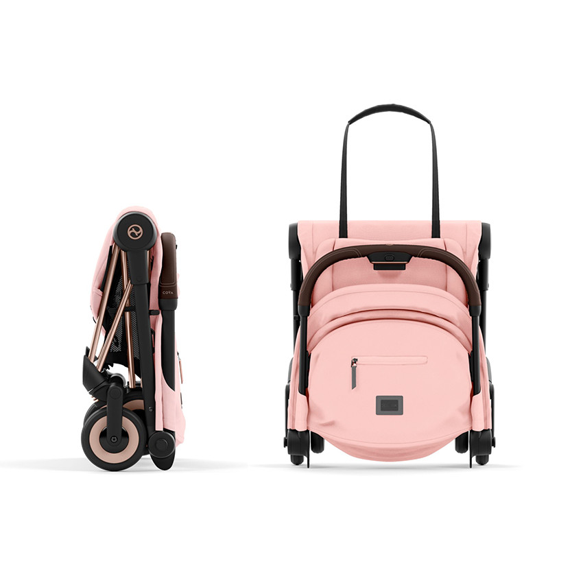 Poussette ultra-compacte Coya rosegold/peach pink 