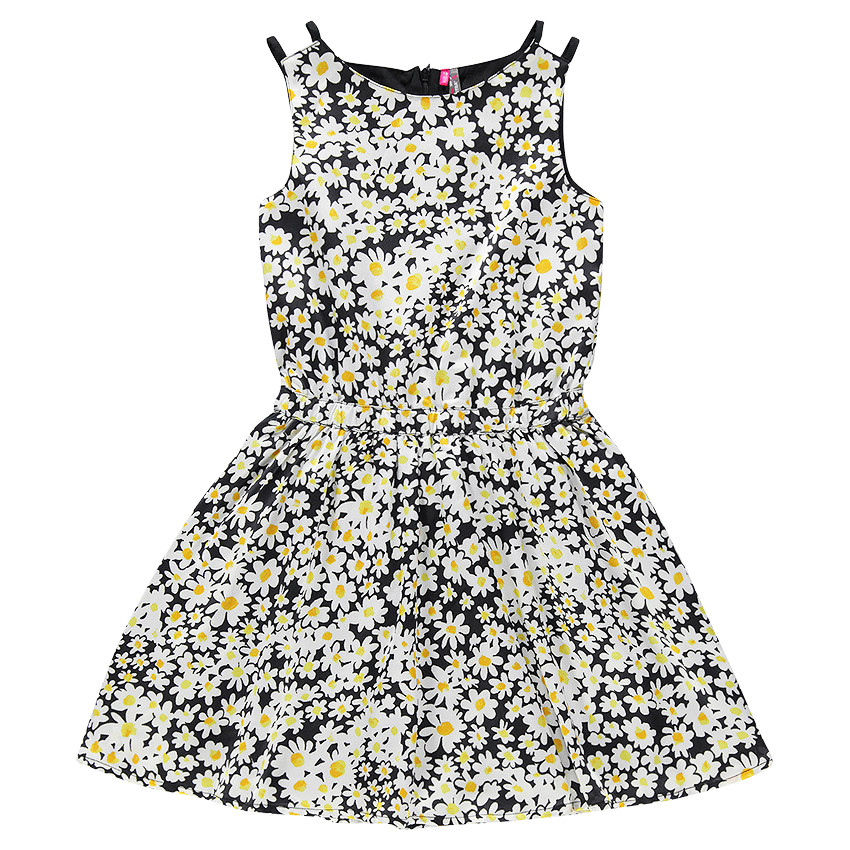 Junior - Robe sans manches imprimée marguerites  