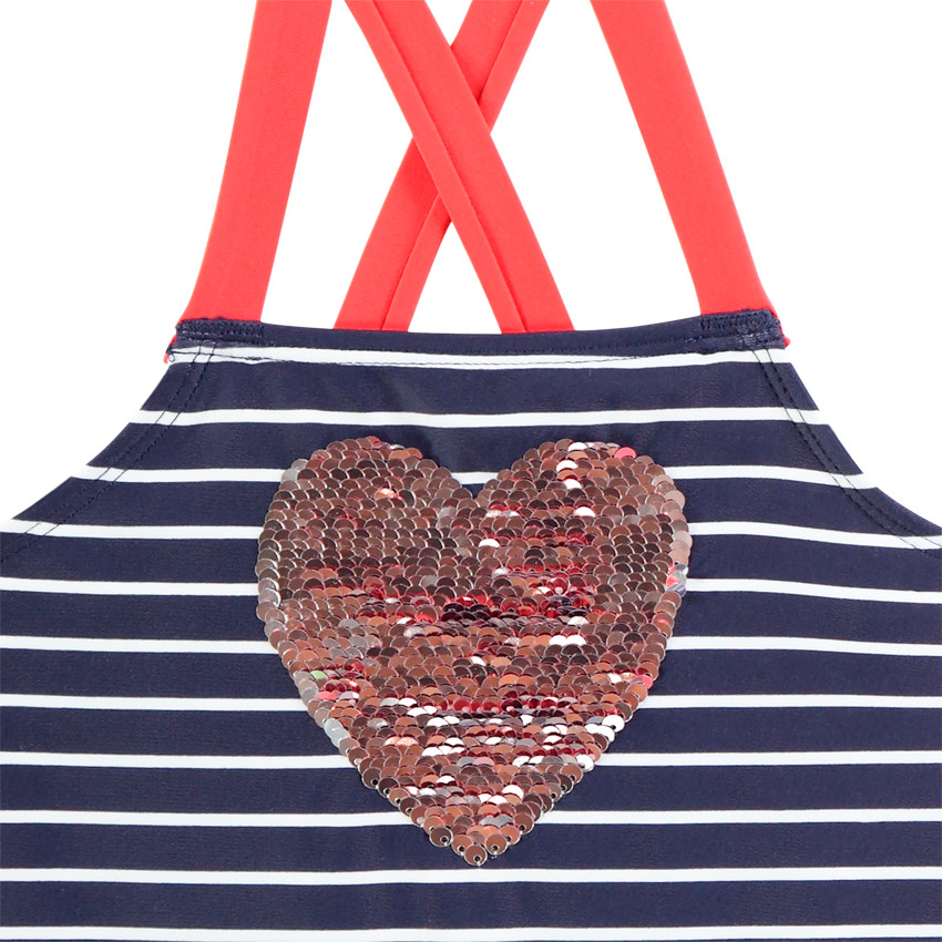Maillot de bain 1 pièce avec sequins magiques pour fille 
