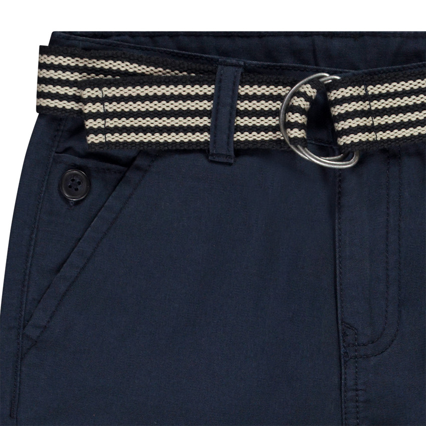 Pantalon chino avec ceinture tissée pour garçon 