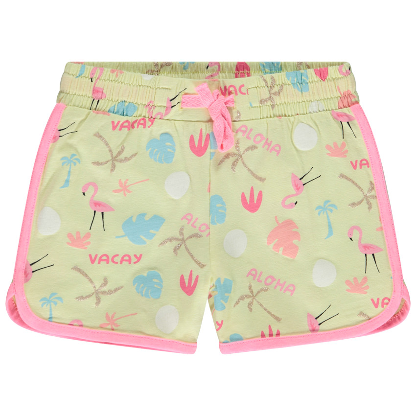 Short de sport imprimé fantaisie fille