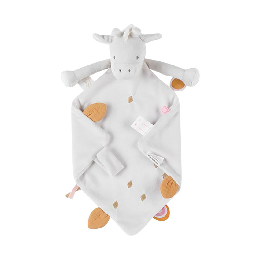 Doudou mouchoir en veloudoux Gigi la girafe 