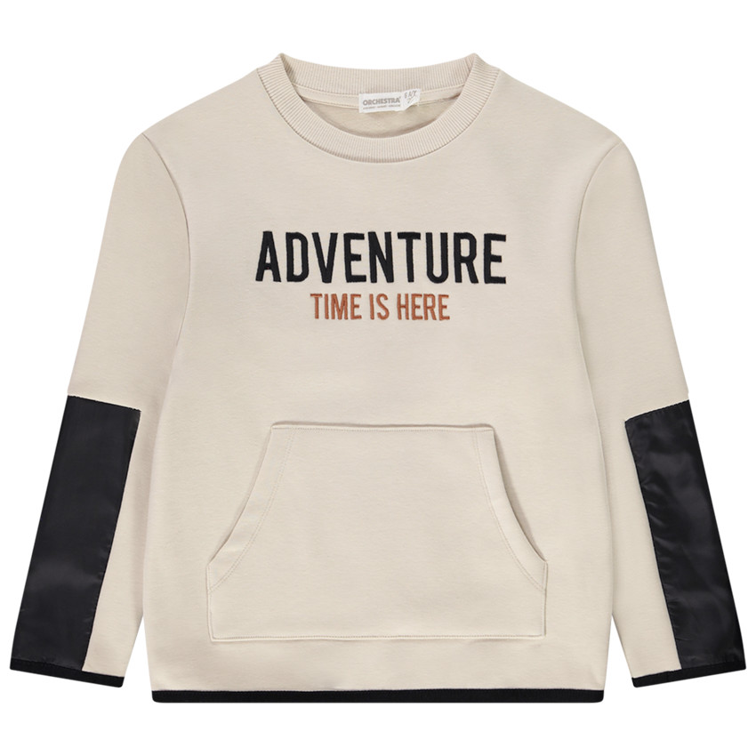 Sweat en molleton avec broderie fantaisie pour garçon