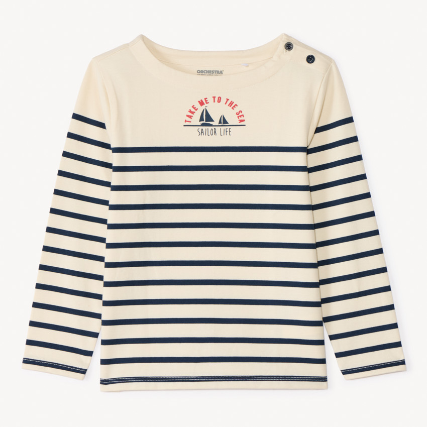 Marinière manches longues pour garçon 