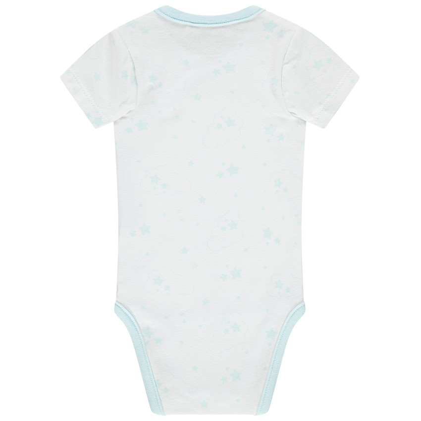 Body manches courtes en coton à étoiles all-over 