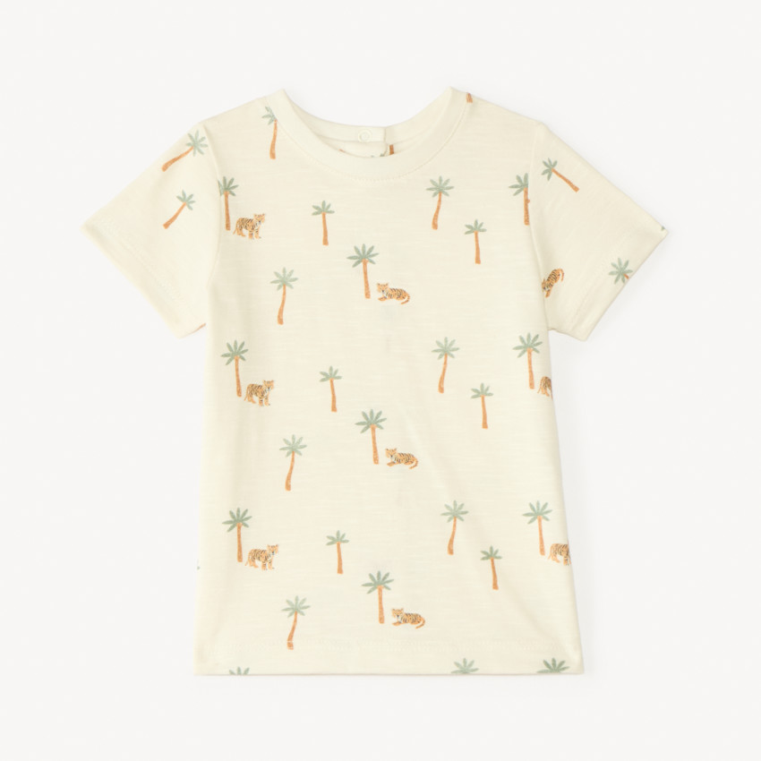 Ensemble court 2 pièces t-shirt + salopette pour bébé garçon 