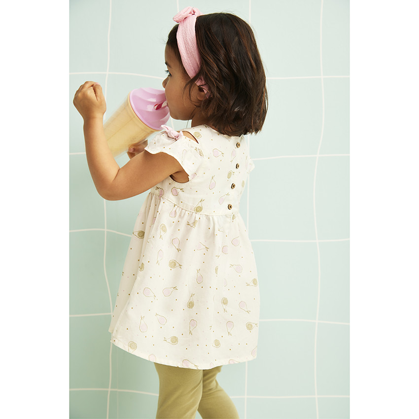 Ensemble 2 pièces imprimé poires pour bébé fille 