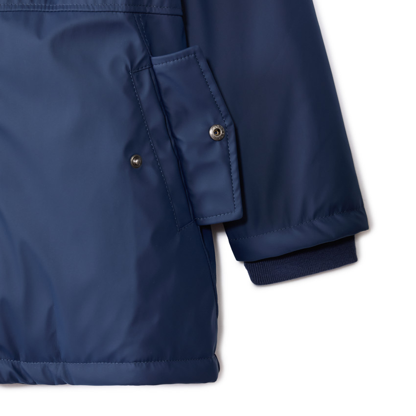 Parka gomme à capuche et doublure micropolaire pour garçon 