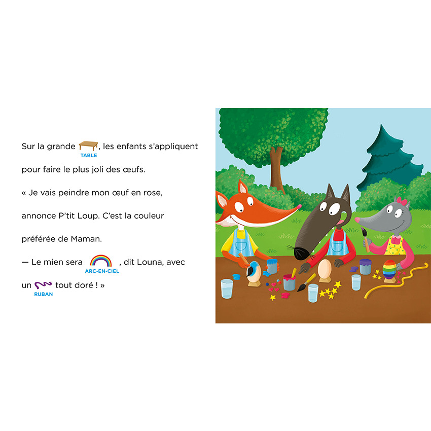 Livre "P'tit Loup et la chasse aux œufs de Pâques  3ans+ 