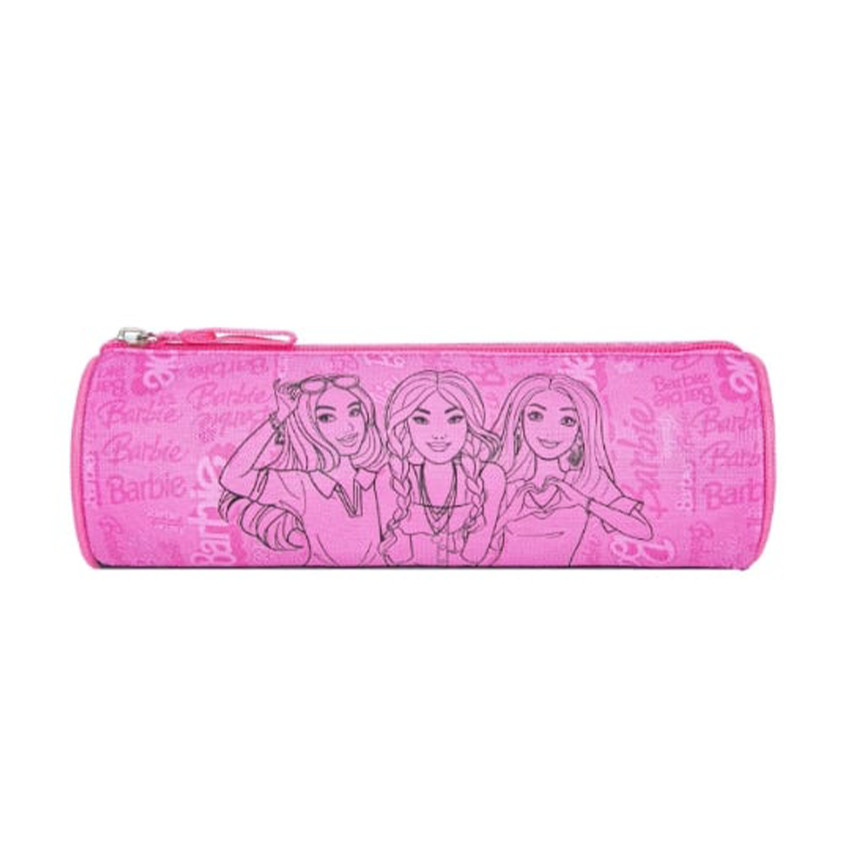 Trousse ronde Barbie rose 