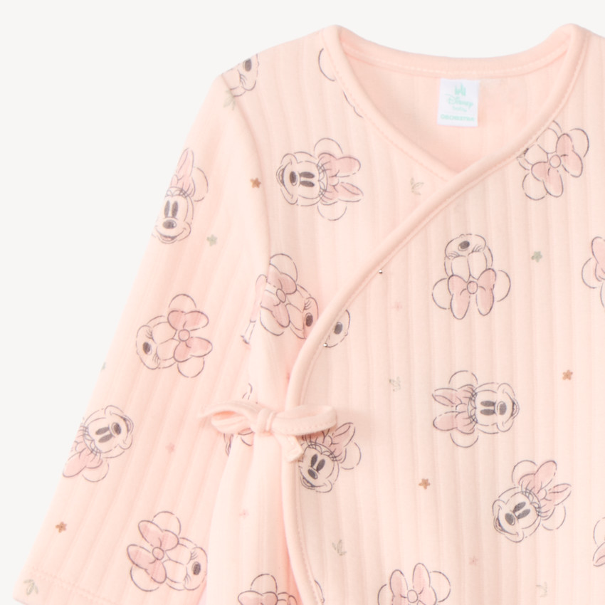 Dors-bien matelassé doublé bébé fille motif Minnie Disney 