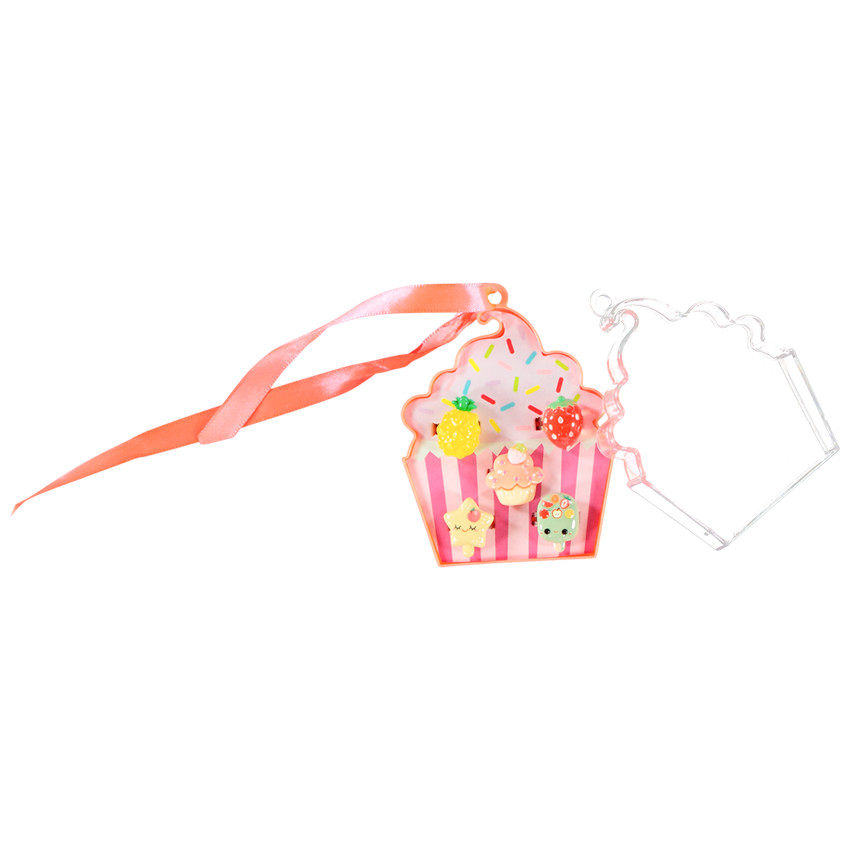 Lot de 5 bagues fantaisie + boîte cupcake fille 
