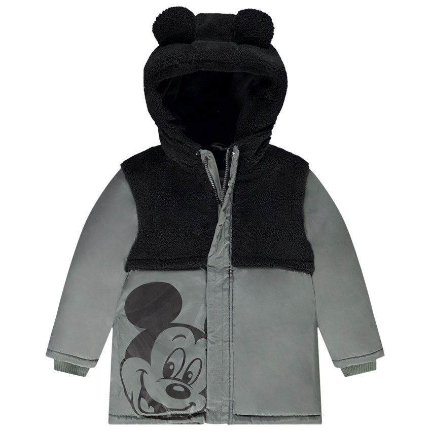 Parka bi-matière print Mickey Disney pour garçon
